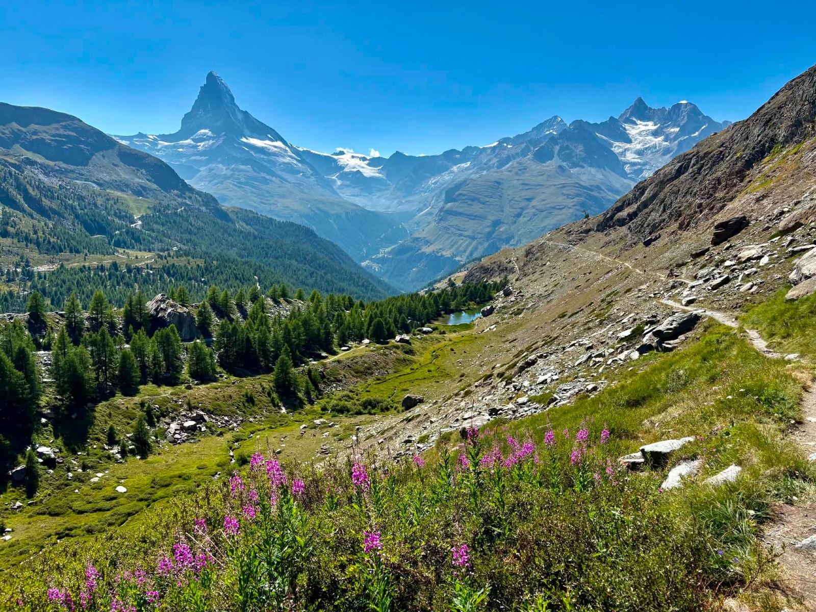 Homes in a mountain village